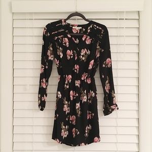 Daniel Rainn Floral Black Dress